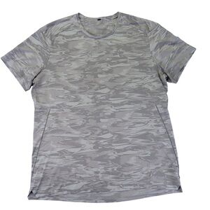 Lululemon mens camouflage gray white large